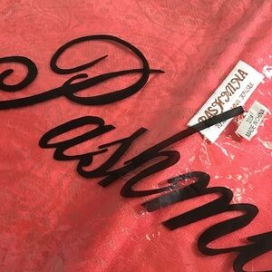 PASHMINA, “CORAL” Women’s Large Scarf Shawl Wrap - Brand New